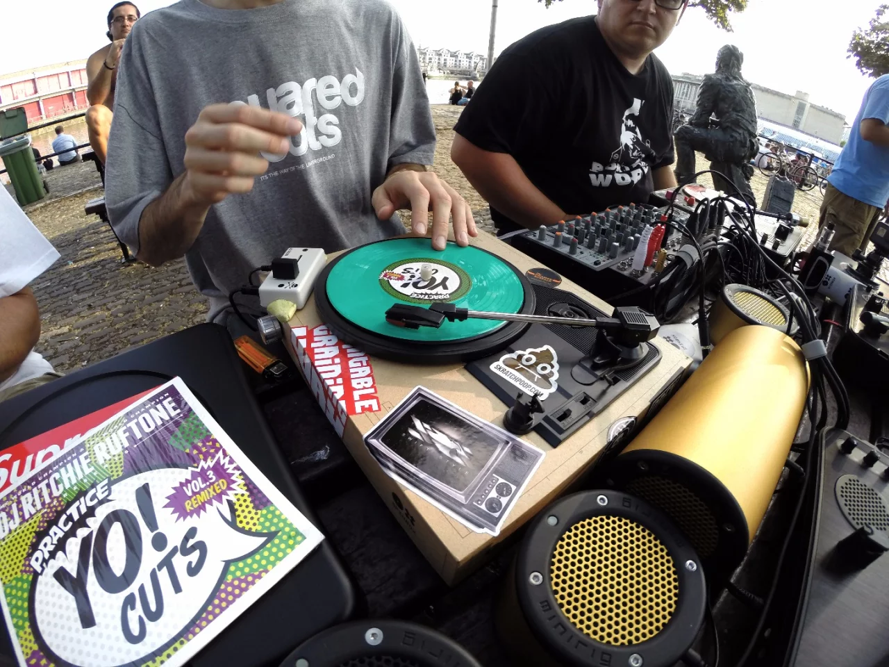 The Spinbox is reported sturdy enough to allow for DJs to get their scratch on