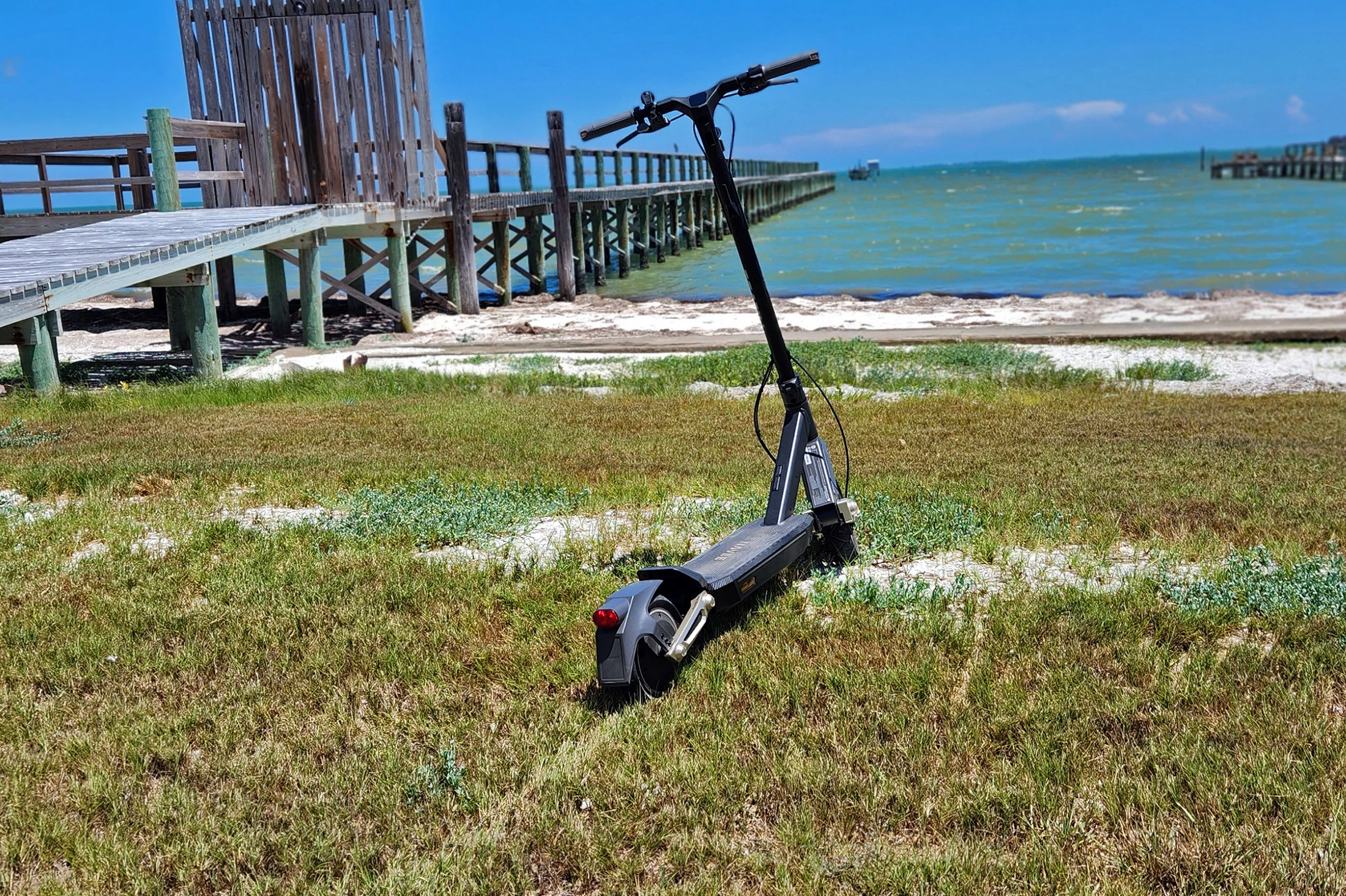 Not only does the ST3 Pro soak up bumps, but it also traverses grassy hills with ease