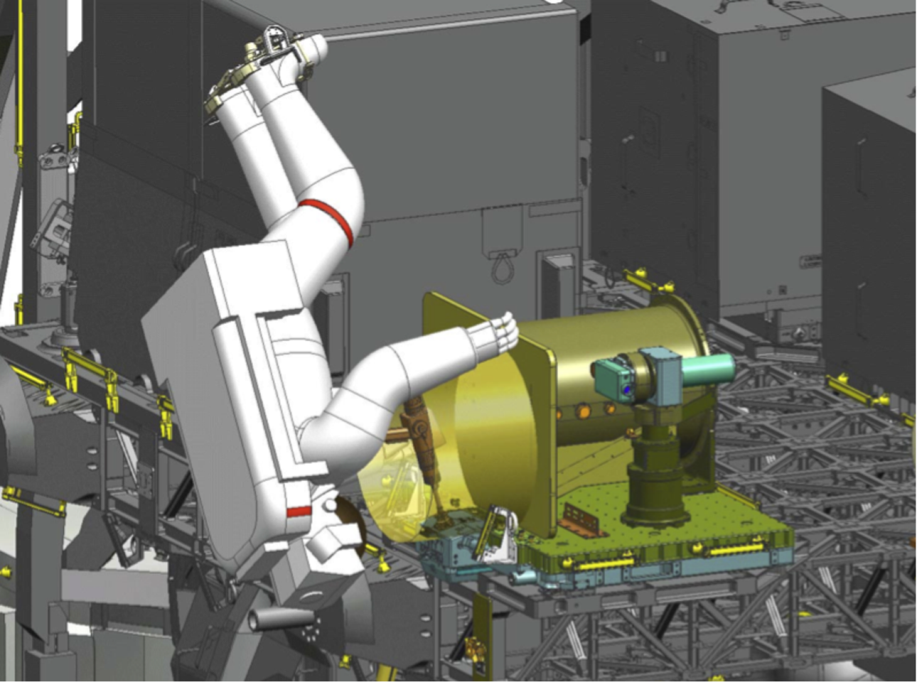 Computer image of OPALS being installed on the ISS (Image: NASA)