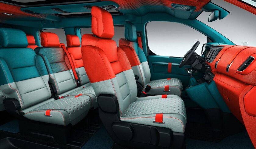 The interior definitely betrays the electronic rock-inspired design process