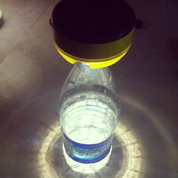 Bottle becomes lantern
