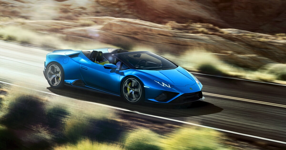 Lamborghini's Huracan EVO RWD Spyder teases open-top drift shenanigans
