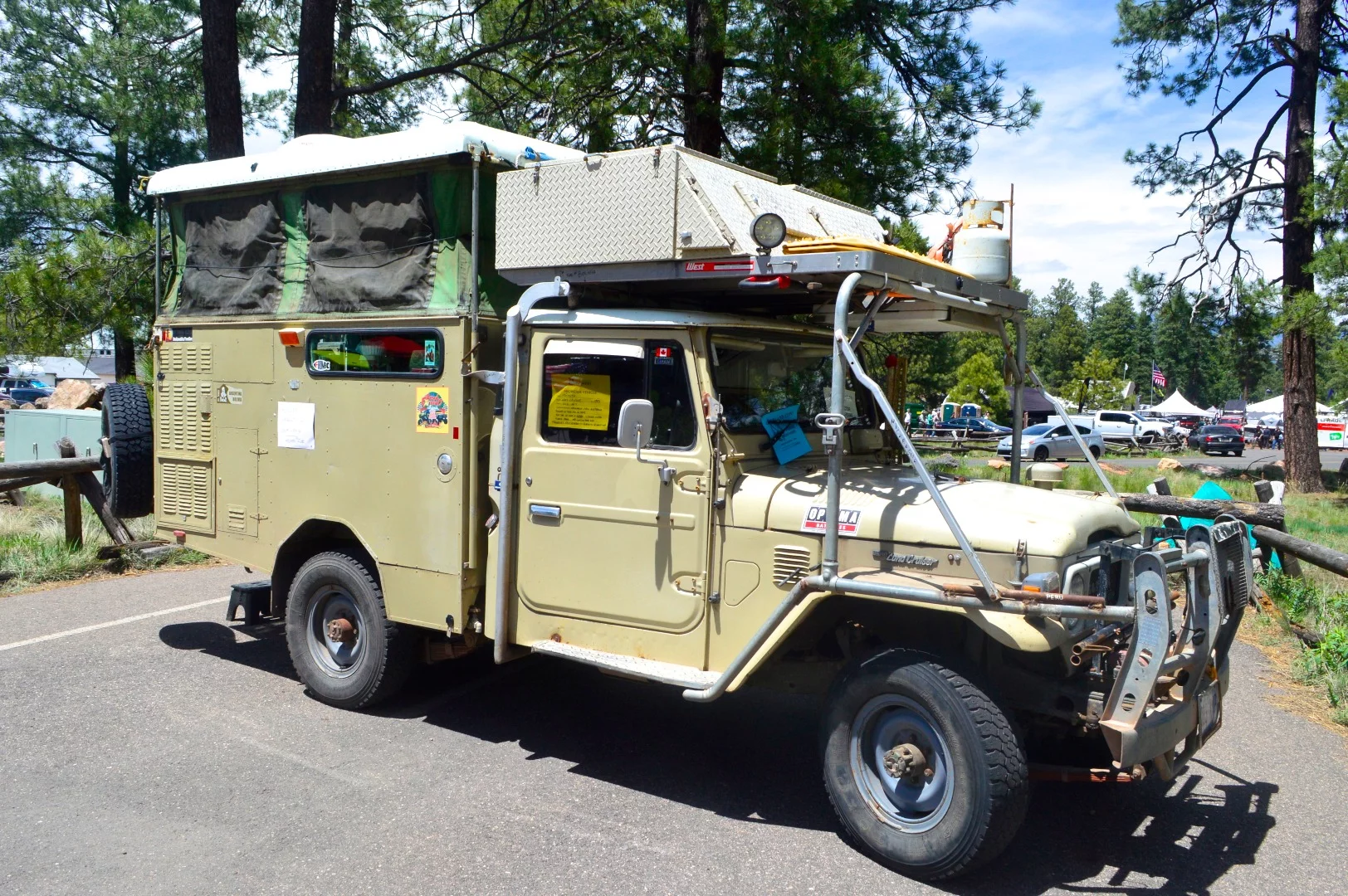 Special exhibition Land Rovers at Overland Expo West 2017