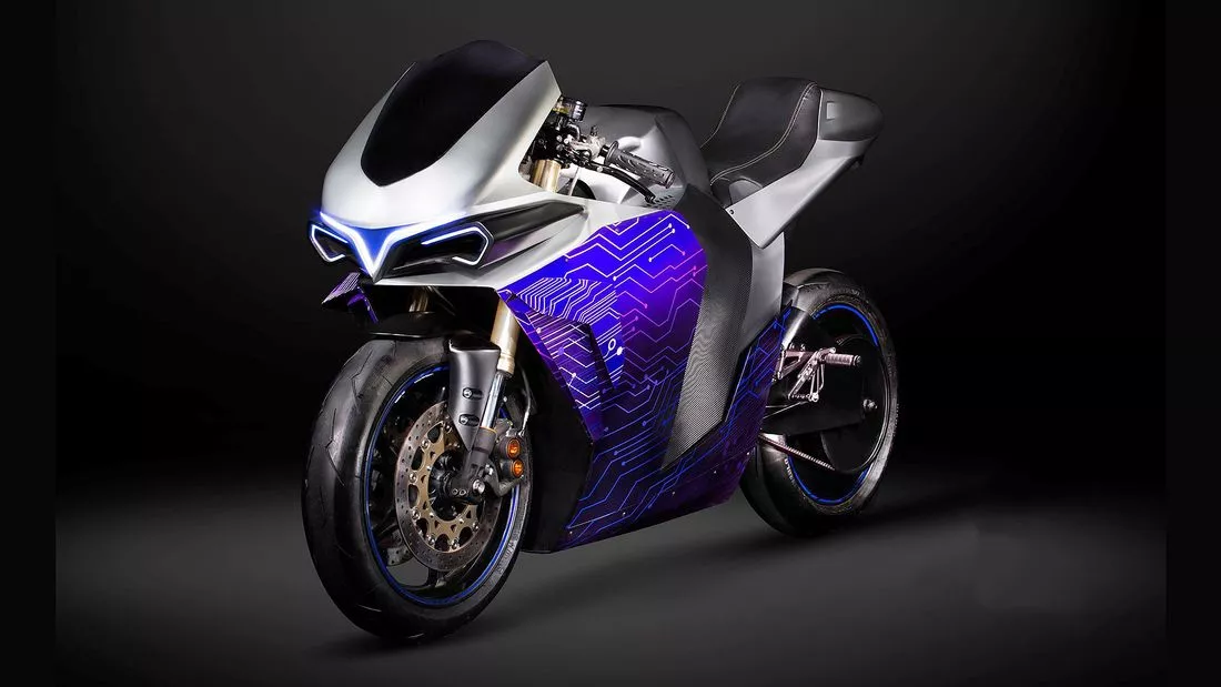 The Emula prototype: an electric motorcycle designed to act like a time machine, emulating the sound, feel and power delivery of motorcycles of the past