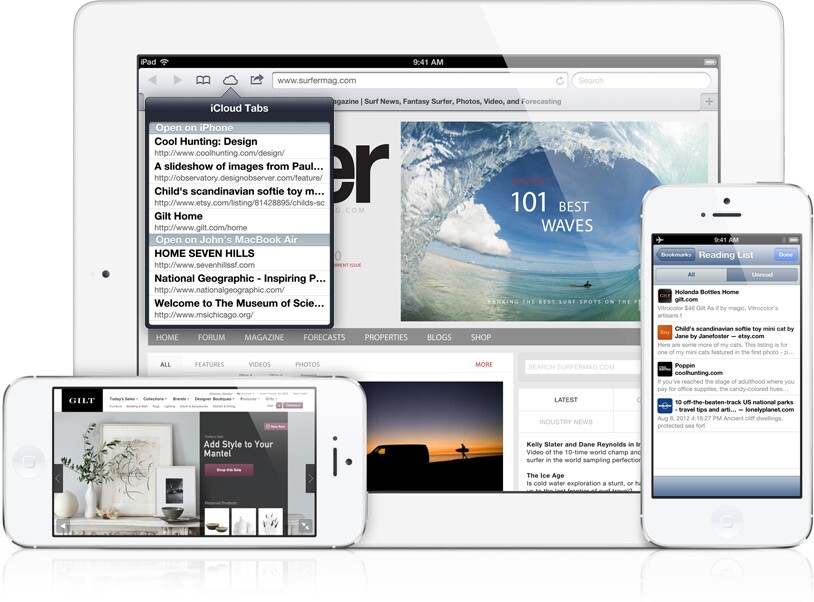 iOS 6 adds iCloud-synced tabs