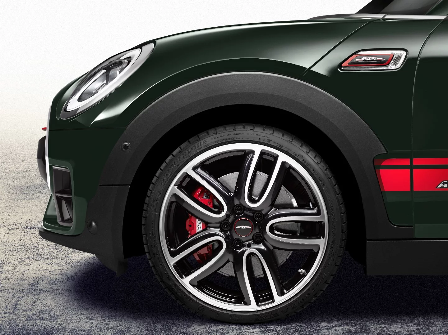 The BMW MINI John Cooper Works Clubman has three wheel options, including this one