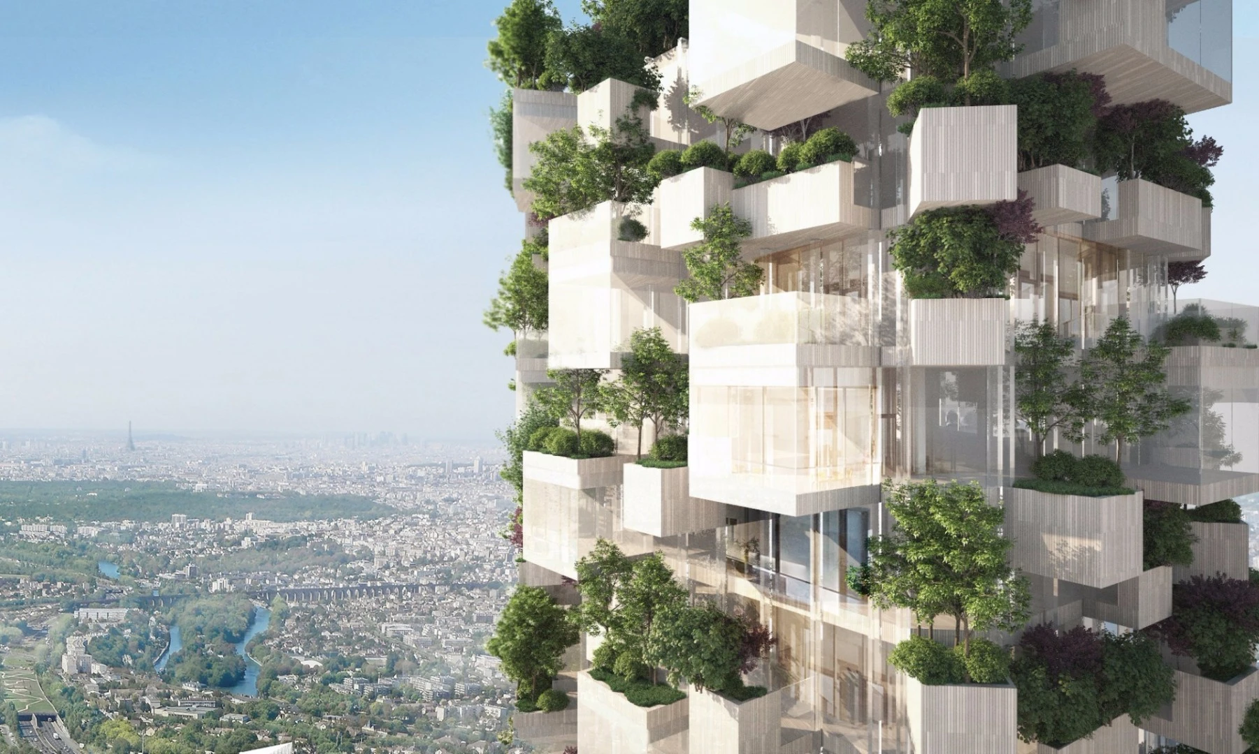 Stefano Boeri Architetti's newly announced Forêt Blanche tower will be covered in 2,000 plants