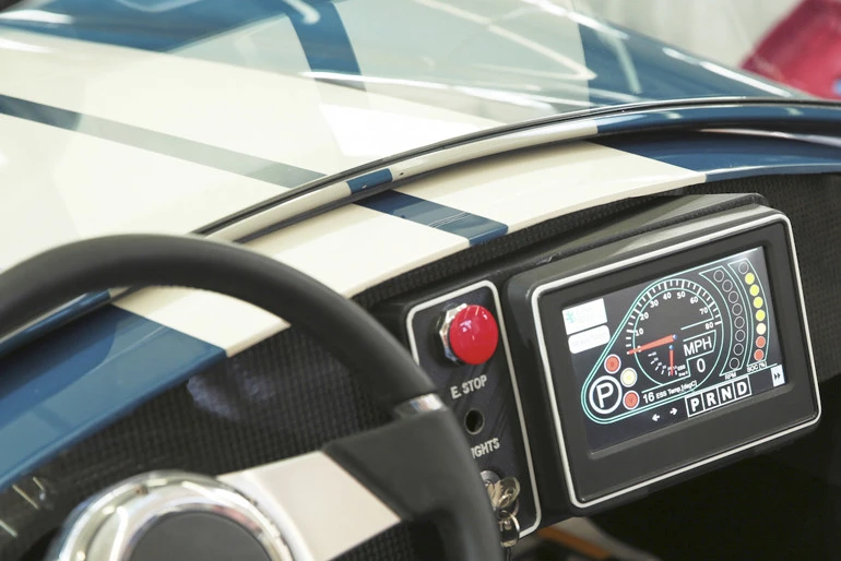 The ORNL Shelby Cobra has a digital display