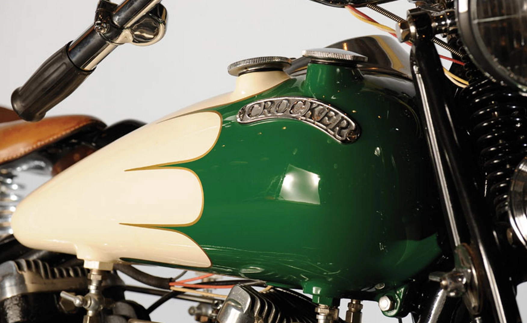 Sold by RM as part of Joe MacPherson's (of Joe's Garage fame) collection, this 1939 Crocker Big Tank V-Twin was sold by RM Auctions (now RM-Sotheby's) as part of Joe MacPherson's (of Joe's Garage fame) collection for $302,500.