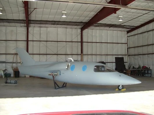 The proof-of-concept aircraft under construction - December 2004