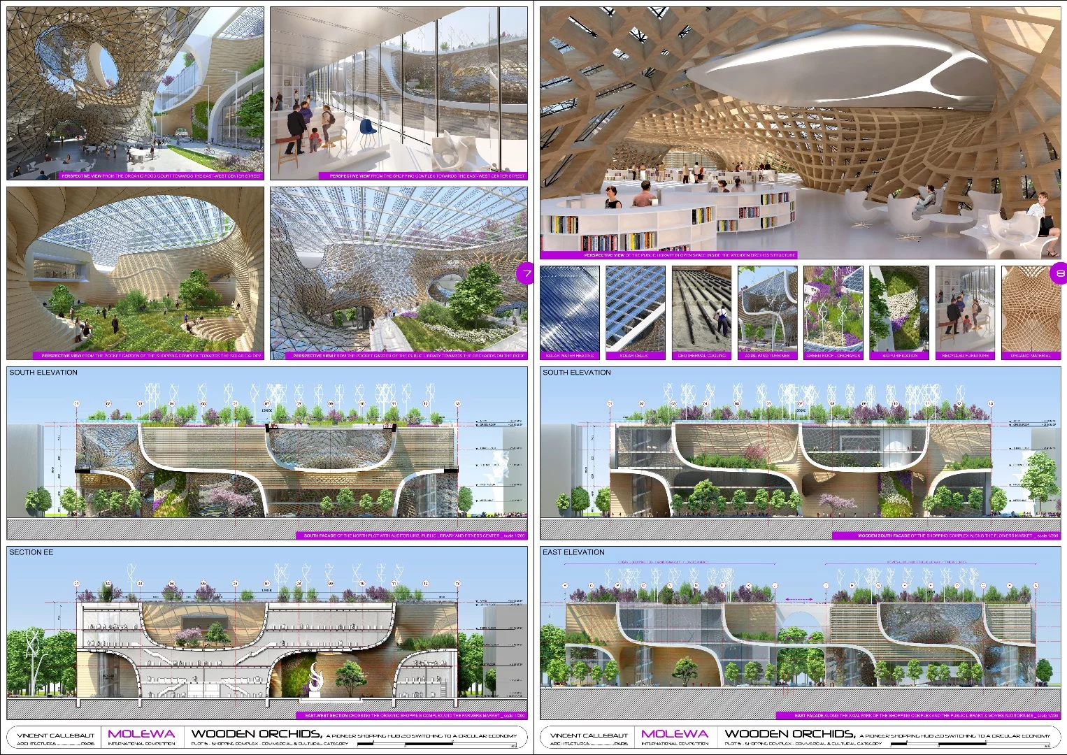 Each mall has three main floors, plus a mezzanine and attic space