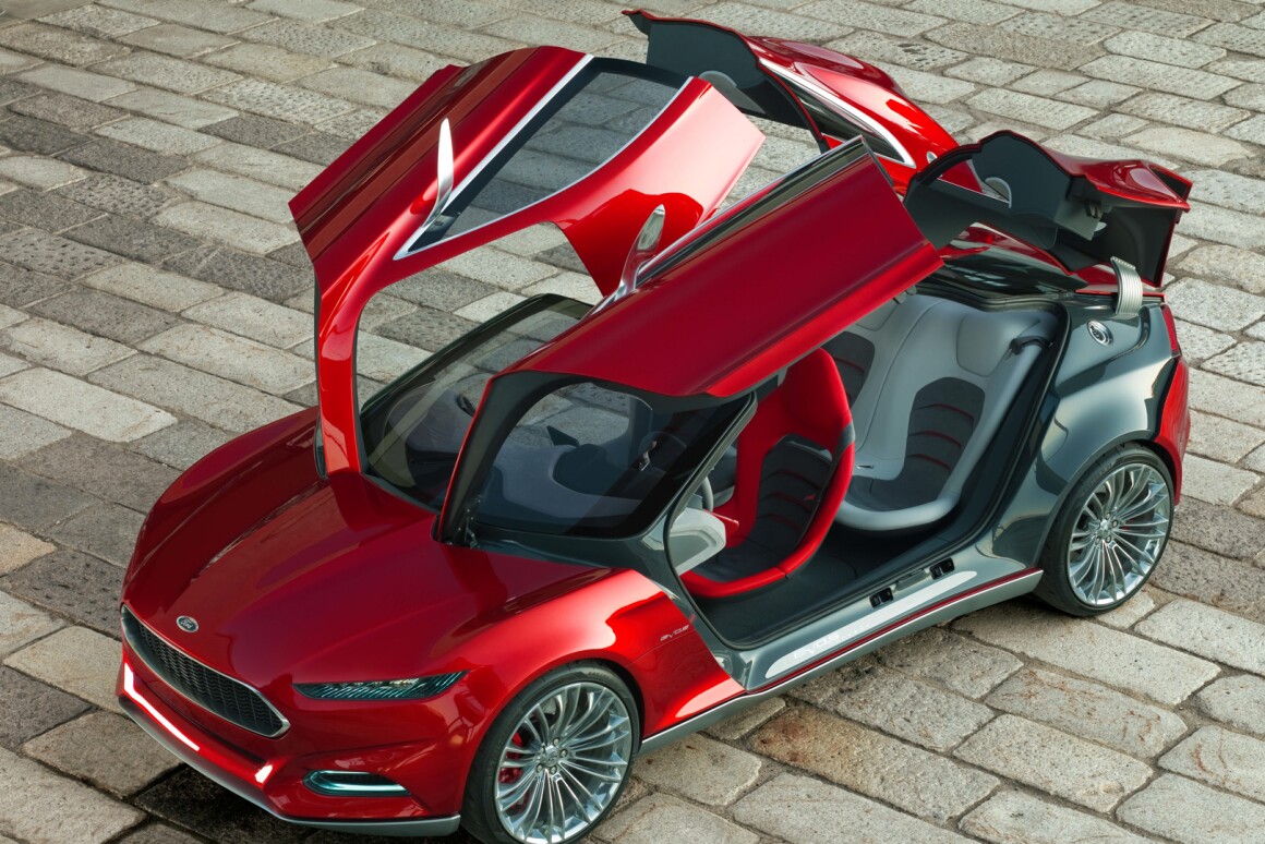 Ford S Evos Four Gullwing Door Fastback Plug In Hybrid