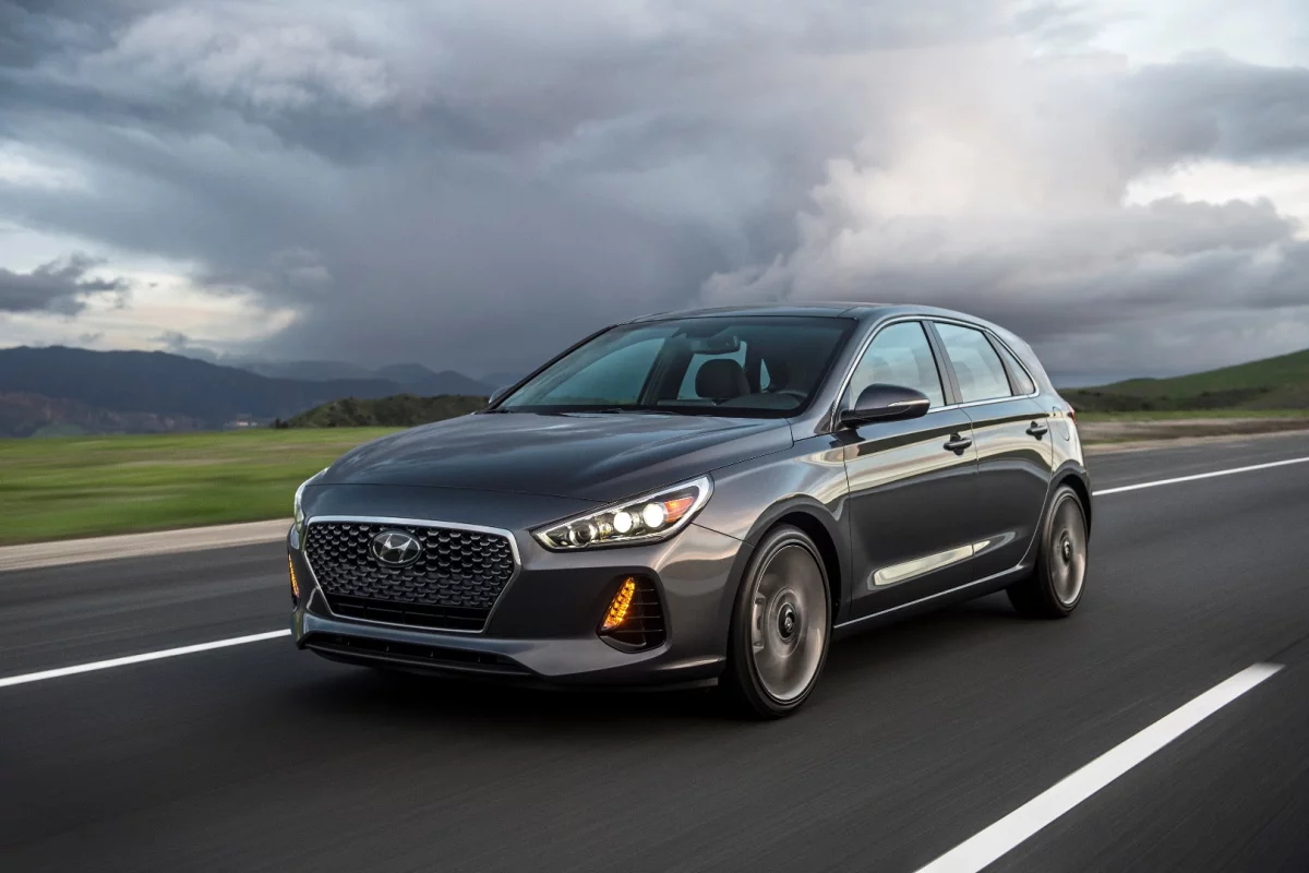 The Elantra GT Sport has 201 hp of power and a manual gearbox
