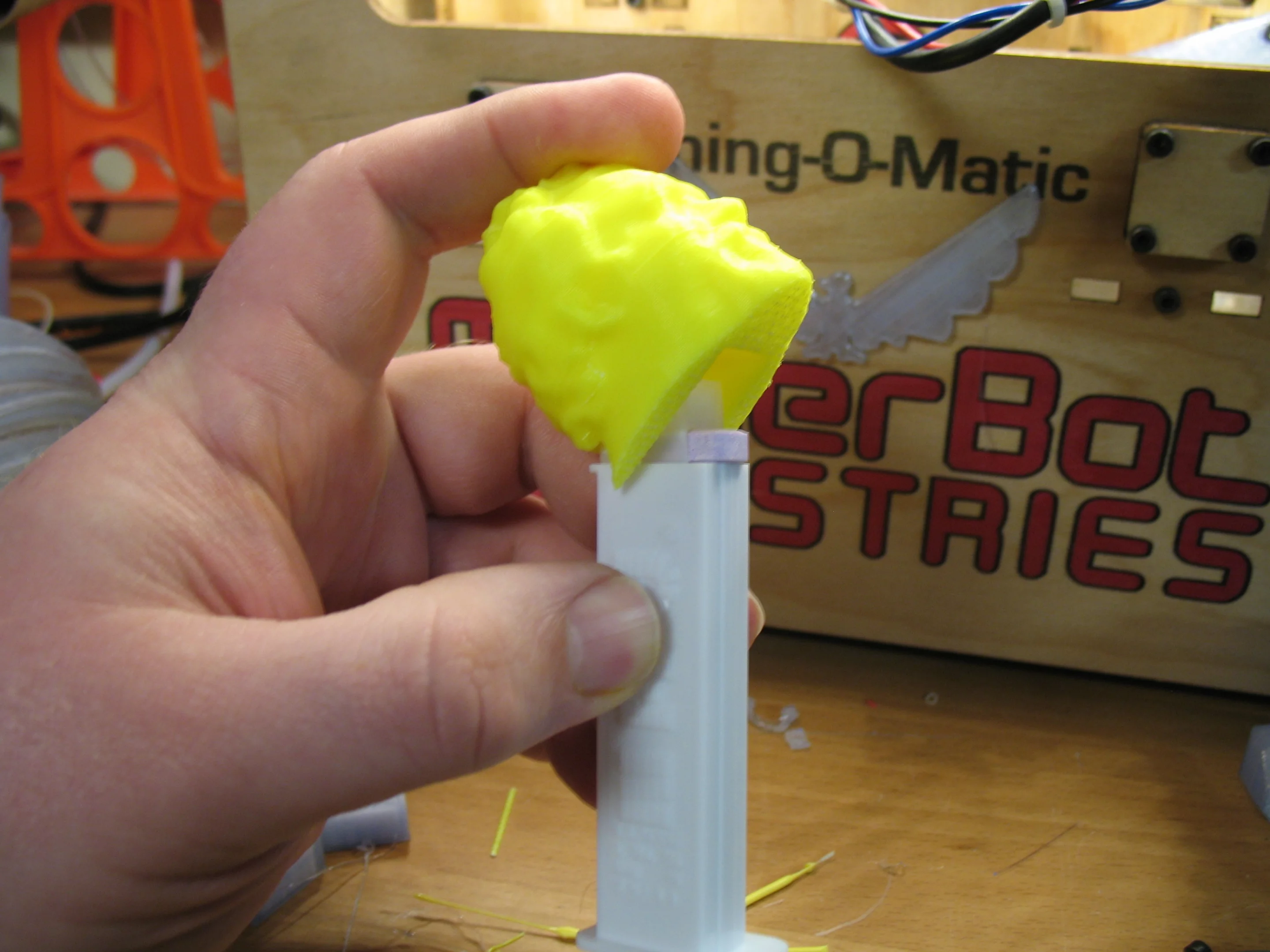 Buser had to make a few adjustments to the models so they would fit onto a Pez dispenser and actually push the chalky candy out as intended