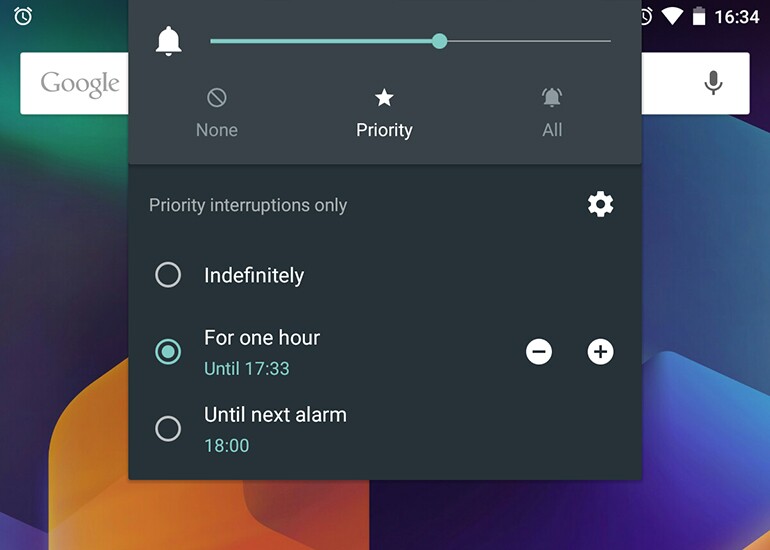 Use Priority mode to control notifications