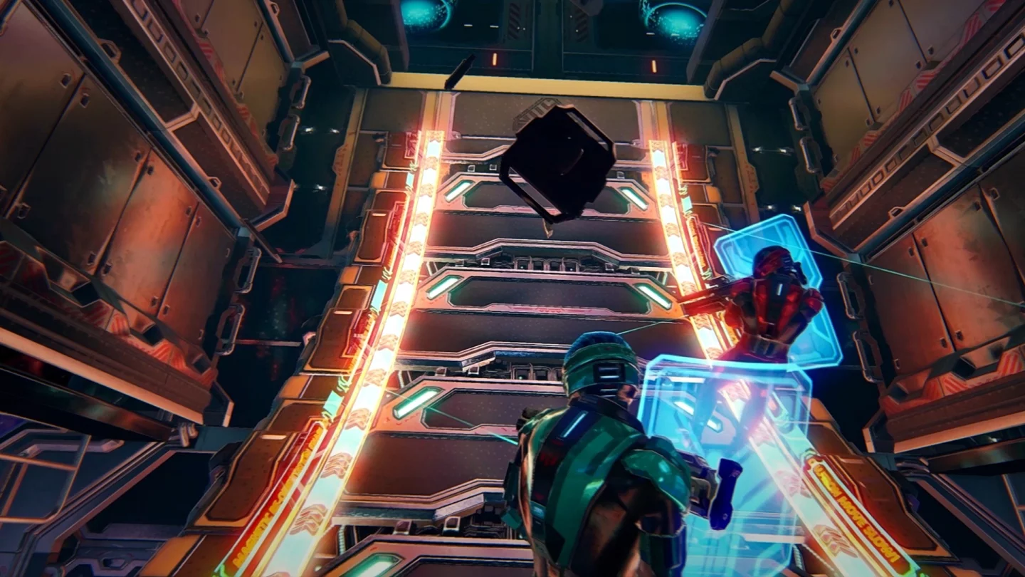Singularity features some mind-bending anti-gravity sections, fitting given the space station setting