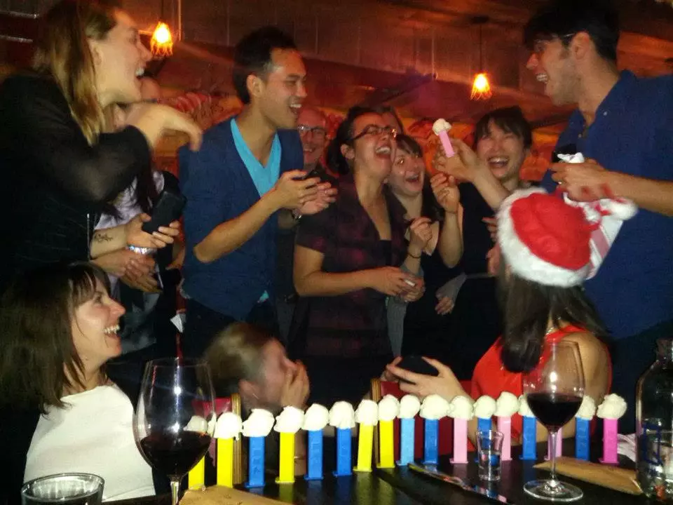 Hot Pop Factory decided to construct the Pez dispensers after it was approached by a client to make a unique holiday gift for an entire office staff