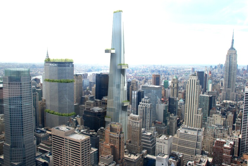 WXY's tapered skyscraper (Image: WXY)