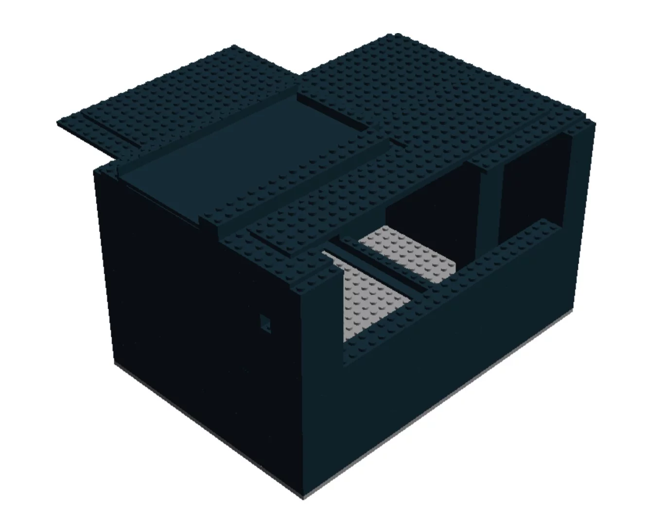The Lego brick dark-box has a broad-band UV lamp at the rear, a door and ramp at the front for placement of the 96-well test plate and Lego bricks as guides on the top for the correct placement of the smartphone. The smartphone camera then captures the images for color analysis using free software.