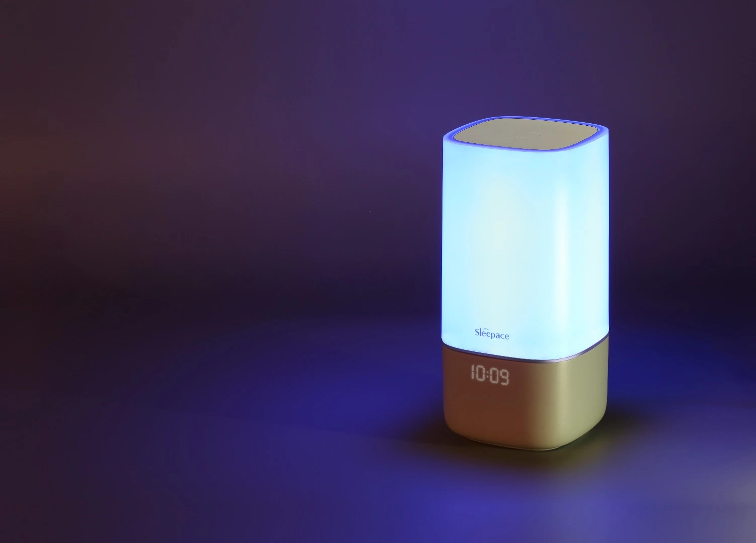 The Nox light can display the current time or temperature