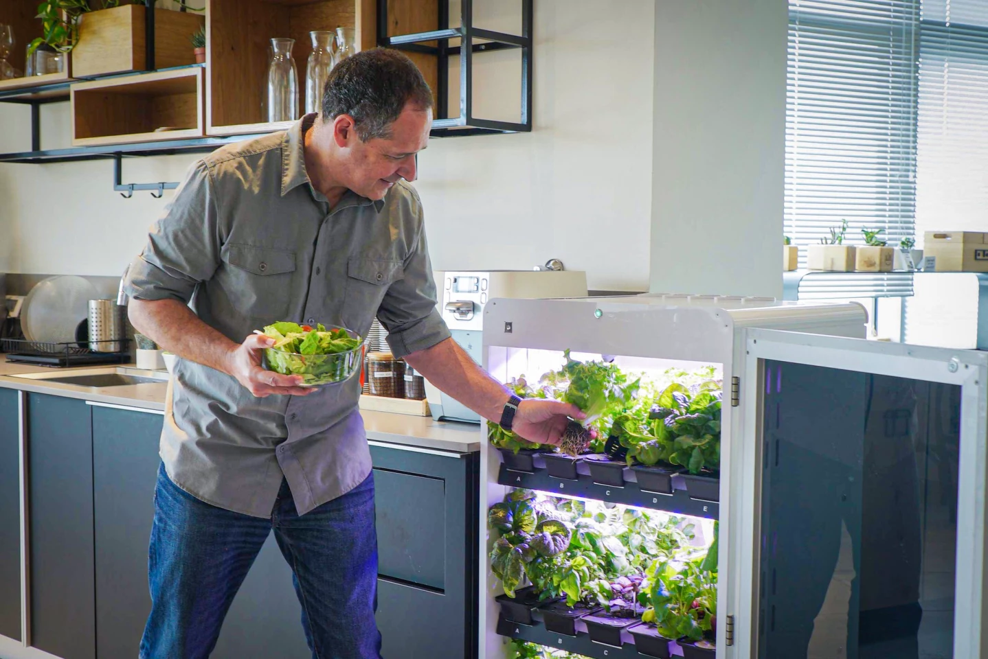 Farm-to-table within a few feet: this is about as fresh as food gets
