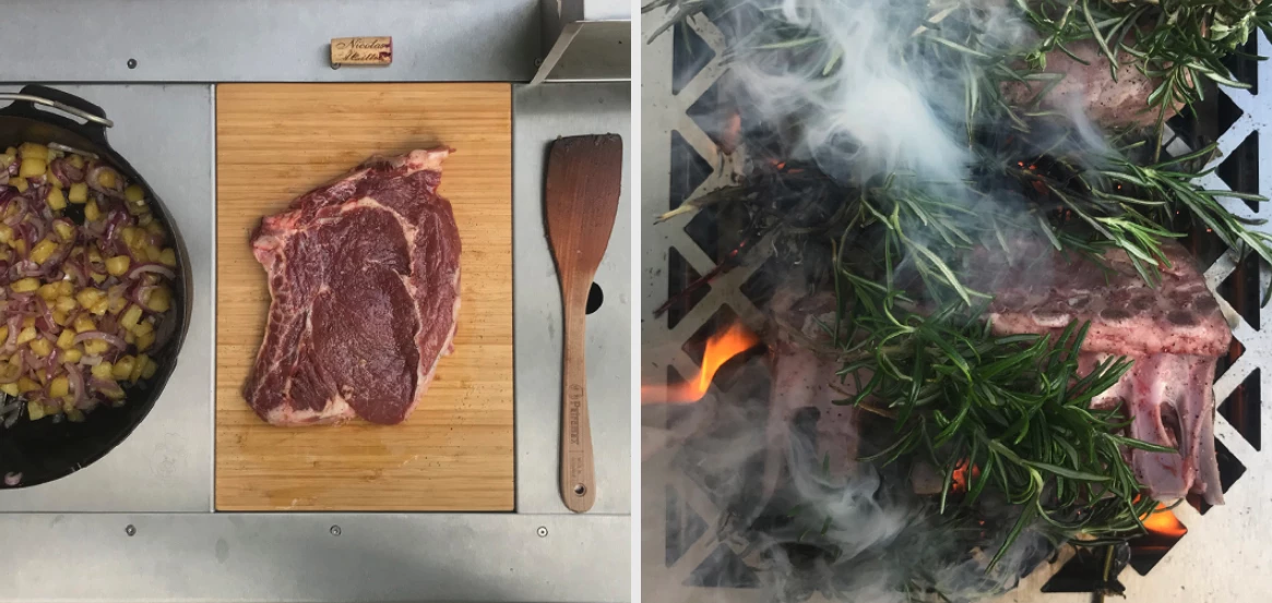 Excellent ingredients deserve an excellent kitchen, even while camping