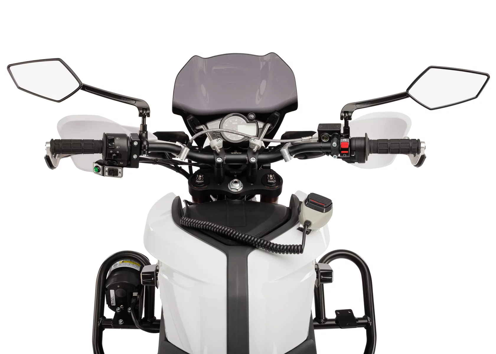 The Zero Police/Security motorcycles offer mobile device integration via Bluetooth to complement the in-dash display