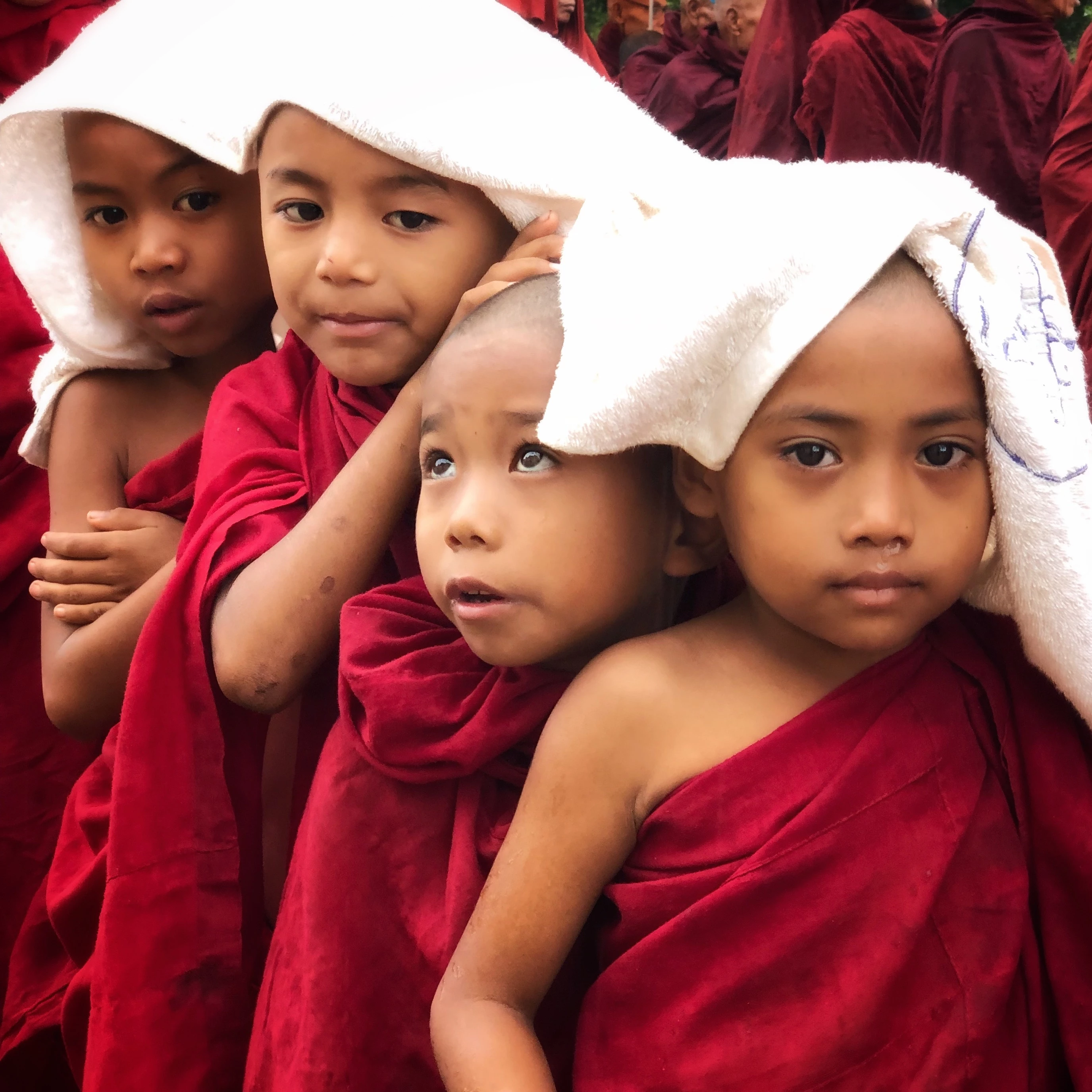 Winner Eyes of the World, 'Novice Monks, Bagan, Myanmar'. Taken with iPhone X