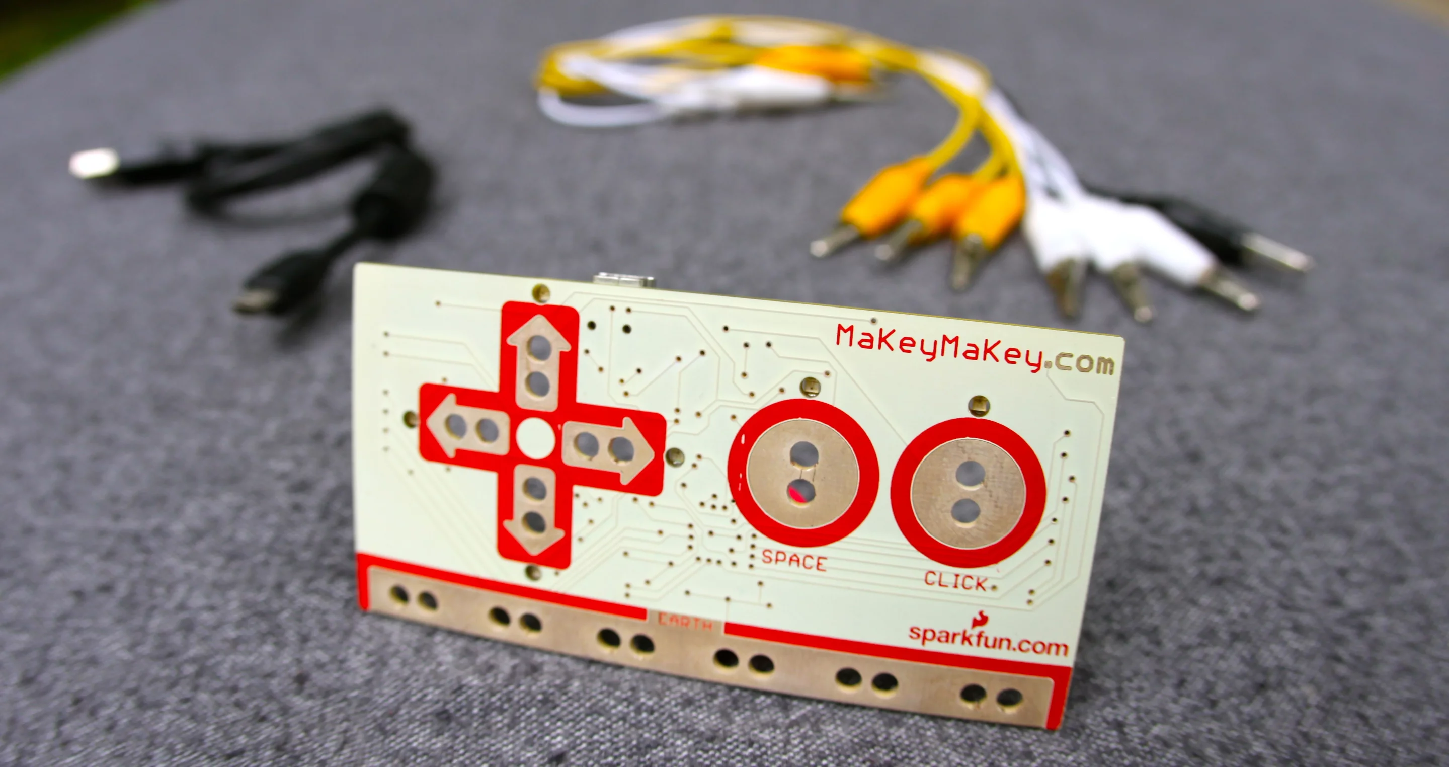 The Makey Makey kit will consist of a main project board, clips and cables