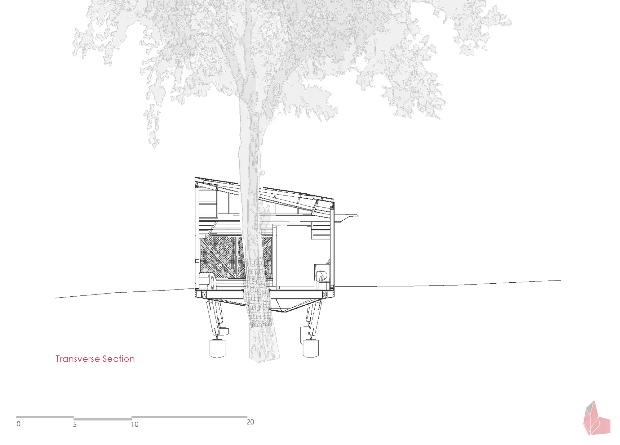 Architectural drawings of the Play Perch (Image: Syracuse SOA)