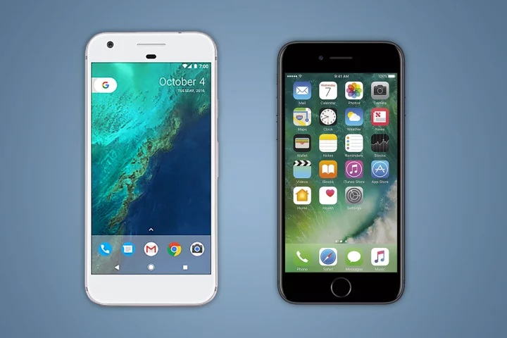 Spec-by-spec comparison of Google's Pixel phone and the iPhone 7