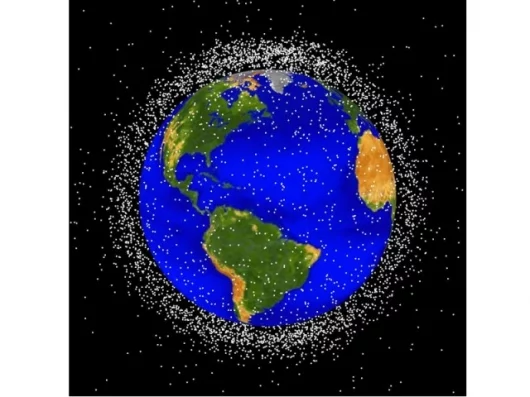 It's busier up there than it looks. Concentration of orbital debris in low Earth orbit within 2,000km of earth's surfaceImage: NASA Orbital Debris Program Office