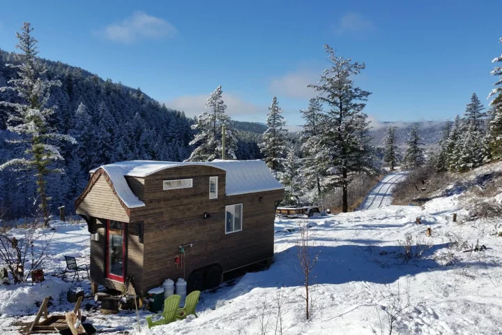 Tiny house enthusiasts Robert and Bettina Johnson from Alkali Lake, in British Columbia, Canada have recently completely their very own home