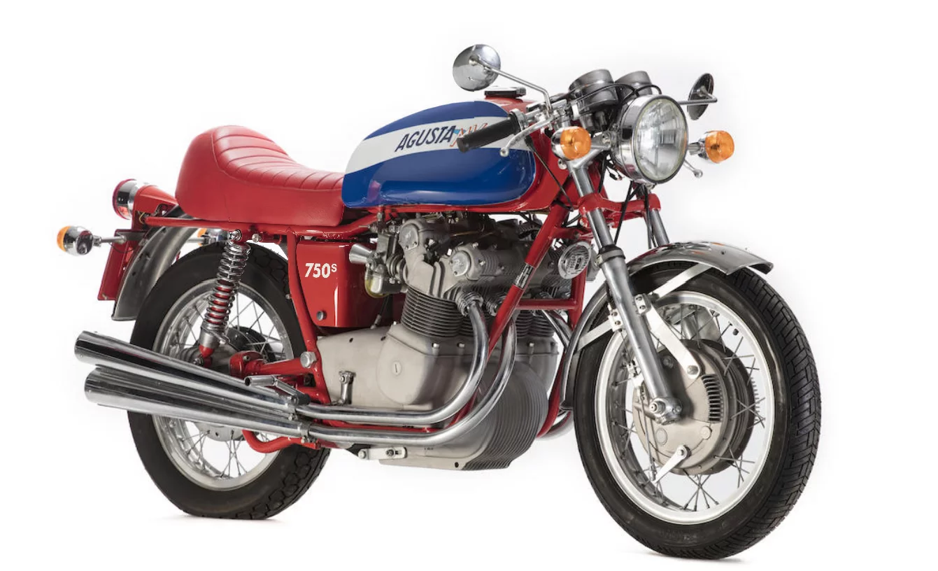 No signatures on this one, but it is one of the original MV Agusta 750s models which are quickly increasing in value to the point where you'll soon be lucky to get a good one under $100K. This one went for £66,460. Auction Link