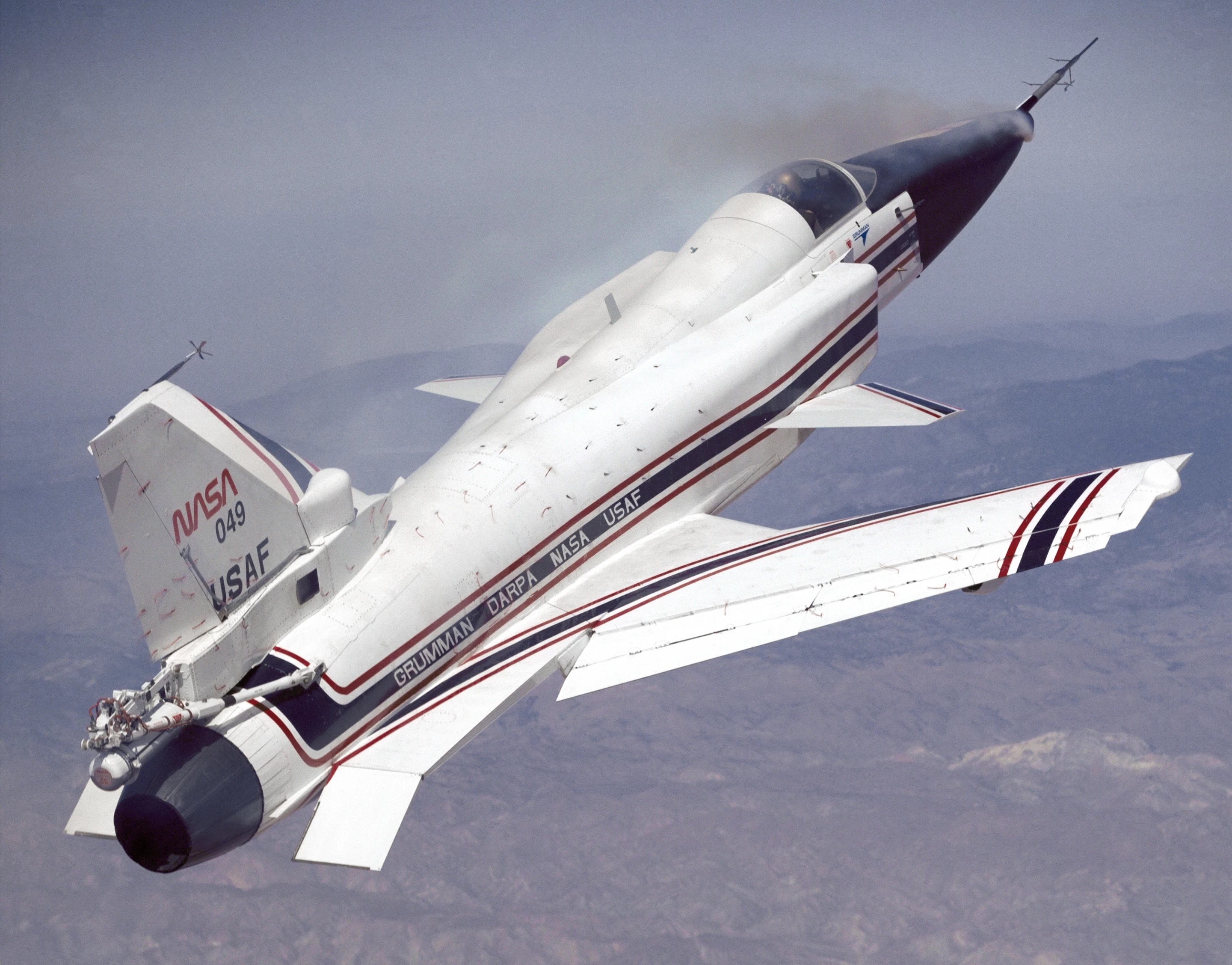 The X-29 could handle a high angle of attack