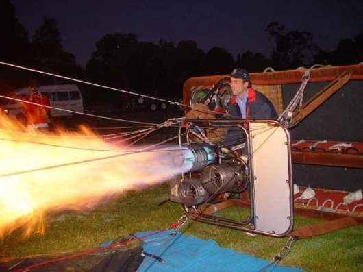 Then hot air is used to inflate the last 95%