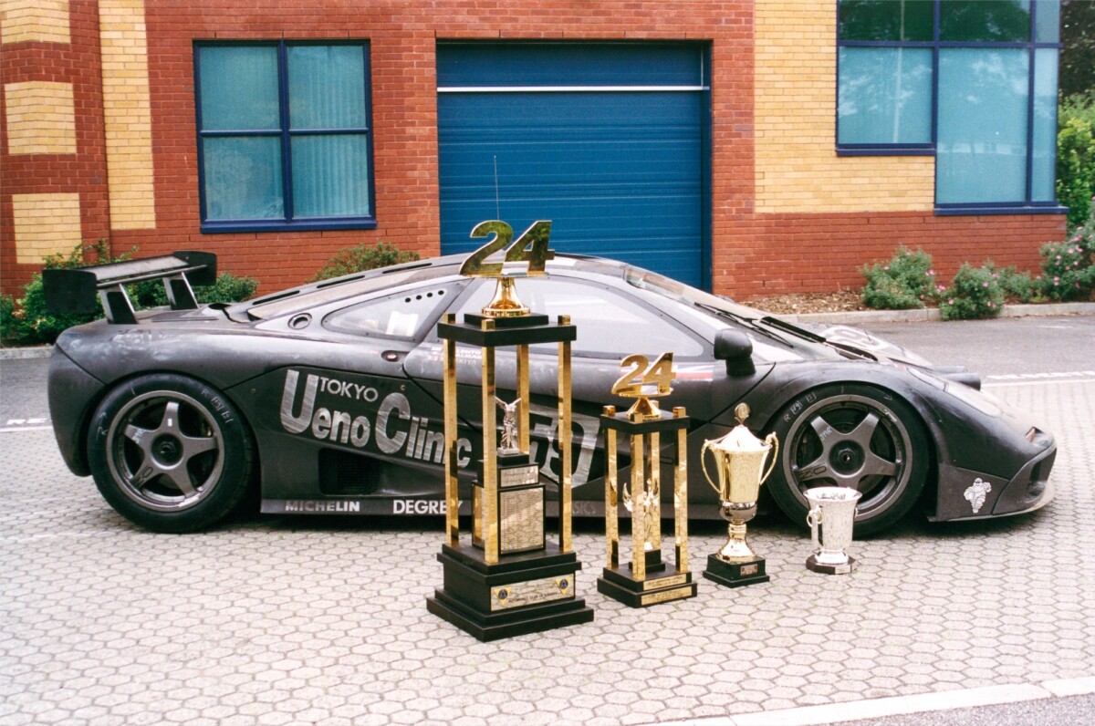 The McLaren F1 further cemented a place in history at the car's racing debut at the 24 Hours of Le Mans in 1995. Competing in the lower GT1 category, the McLaren F1 finished first, third and fourth outright, beating all the fearsome prototypes from the World Sportscar Championship (WSC) too.