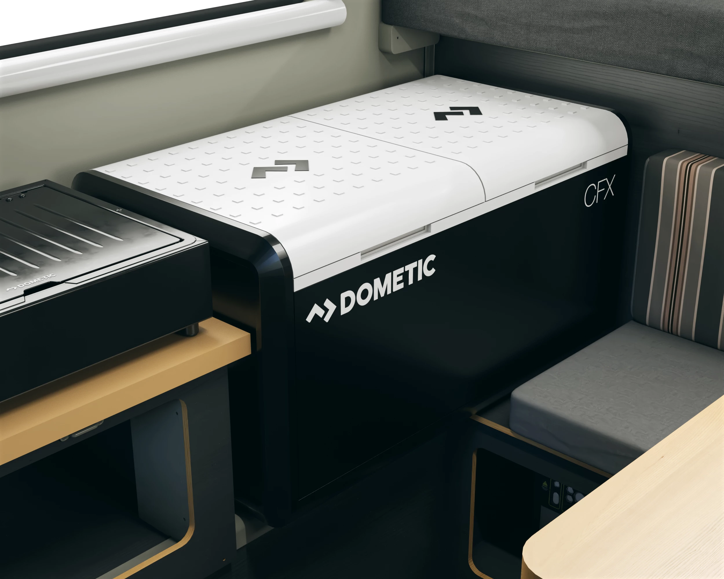 Available Dometic 75-L fridge/freezer