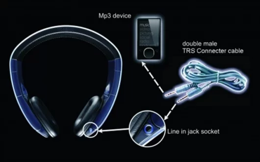 Wired connection is possible through the 3.5mm jack