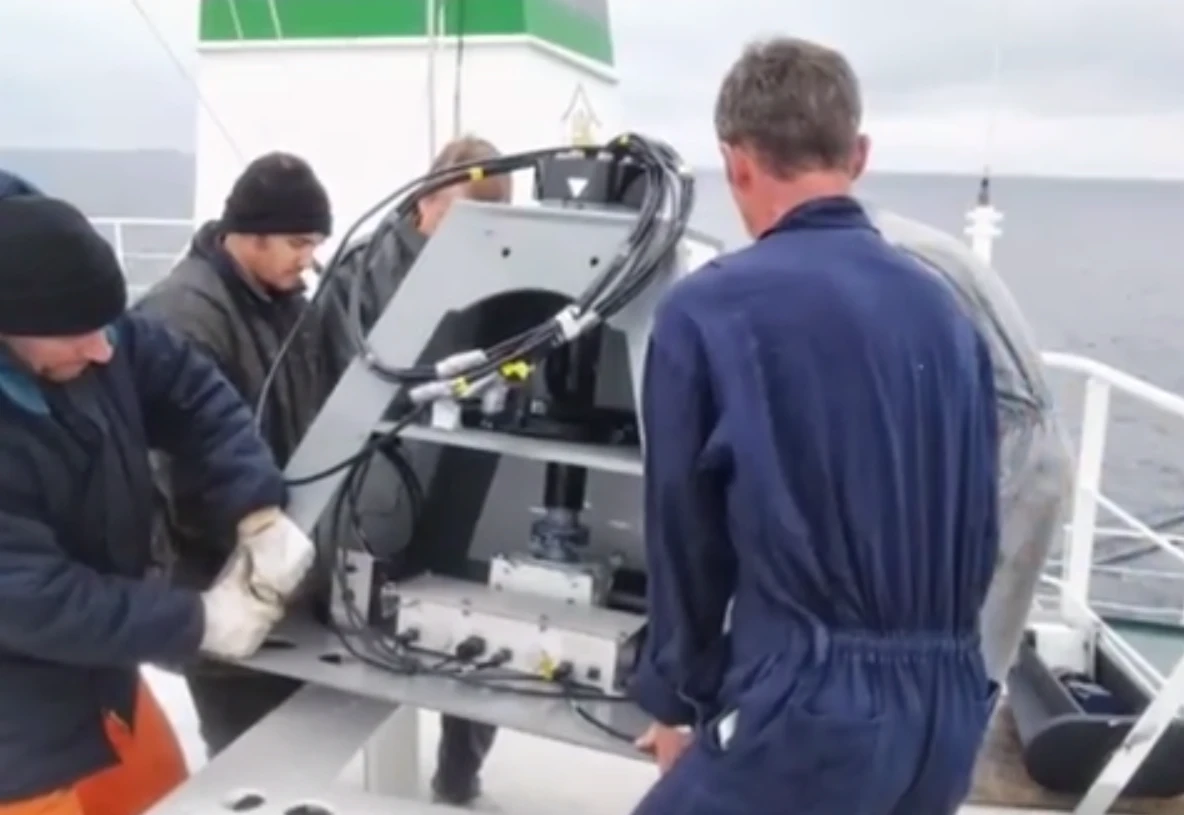 C-Bird is assembled aboard ship