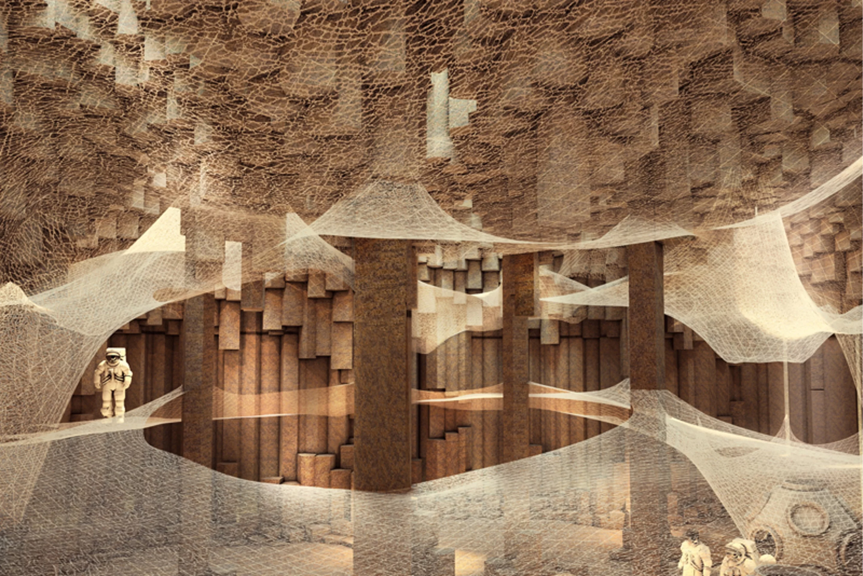 The structures would be dug out of basaltic column formations
