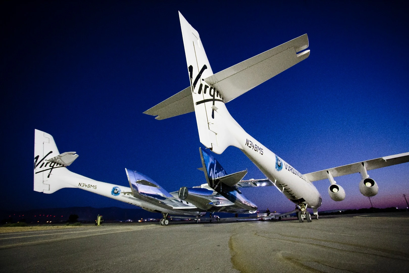 VSS Unity and VSS Eve on the tarmac