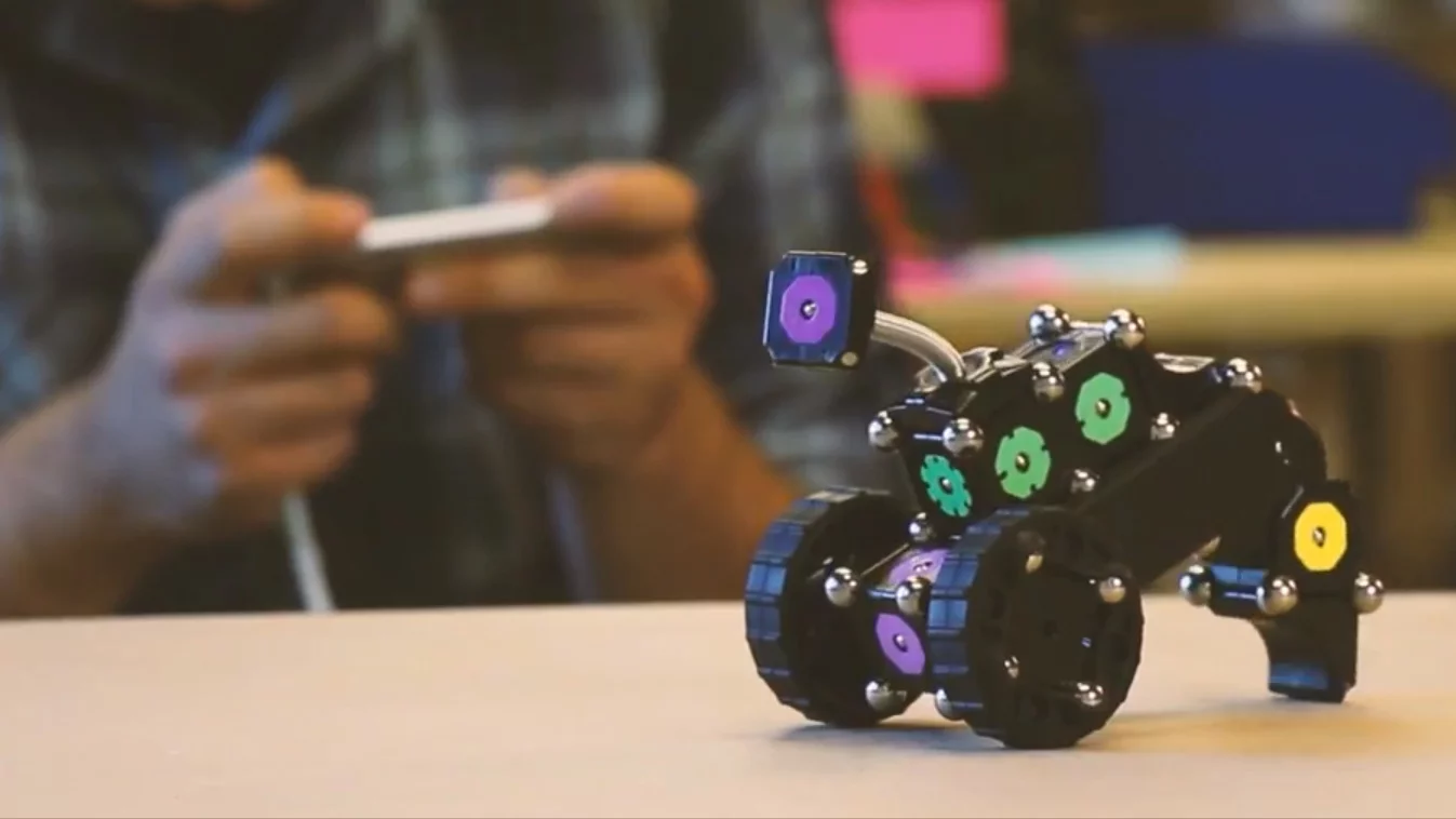 The Bluetooth module allows the robots to be controlled via a mobile device