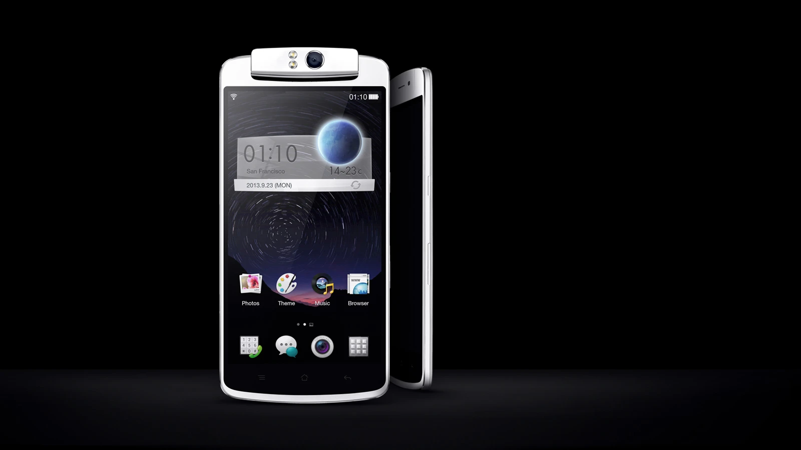 The 5.9 inch, Full HD IPS touchscreen display is topped with Gorilla Glass 2