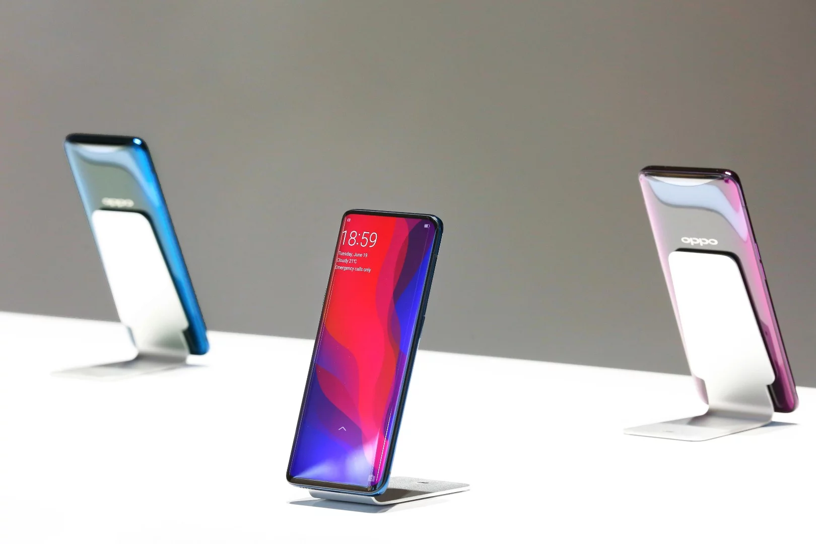 The Oppo Find X will launch in August for £999 (US$1,315) and £1,699 ($2,237) for the Lamborghini Edition