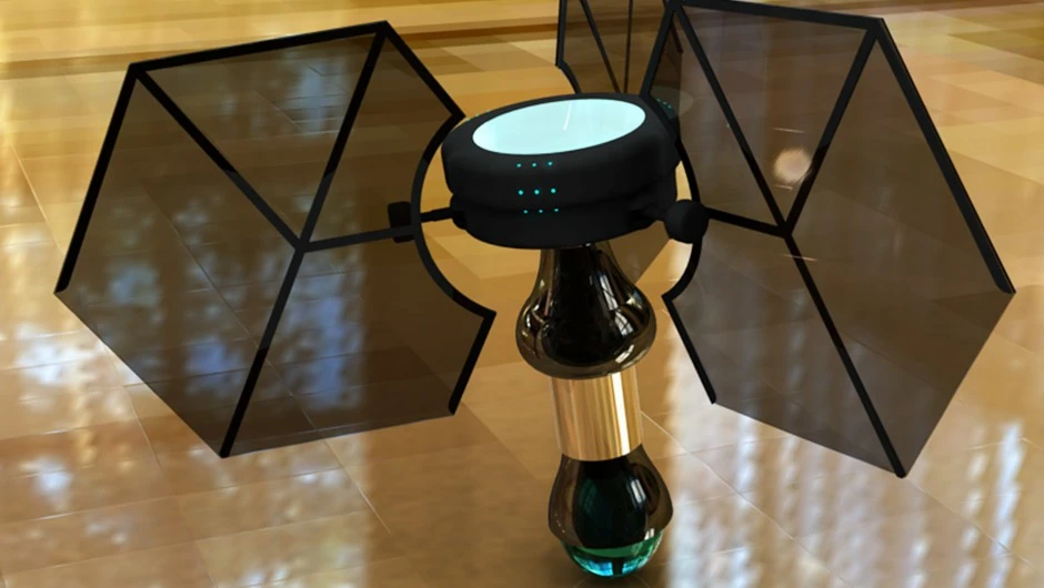 Solar technology is fitted on wings of the robots to generate clean energy while they work