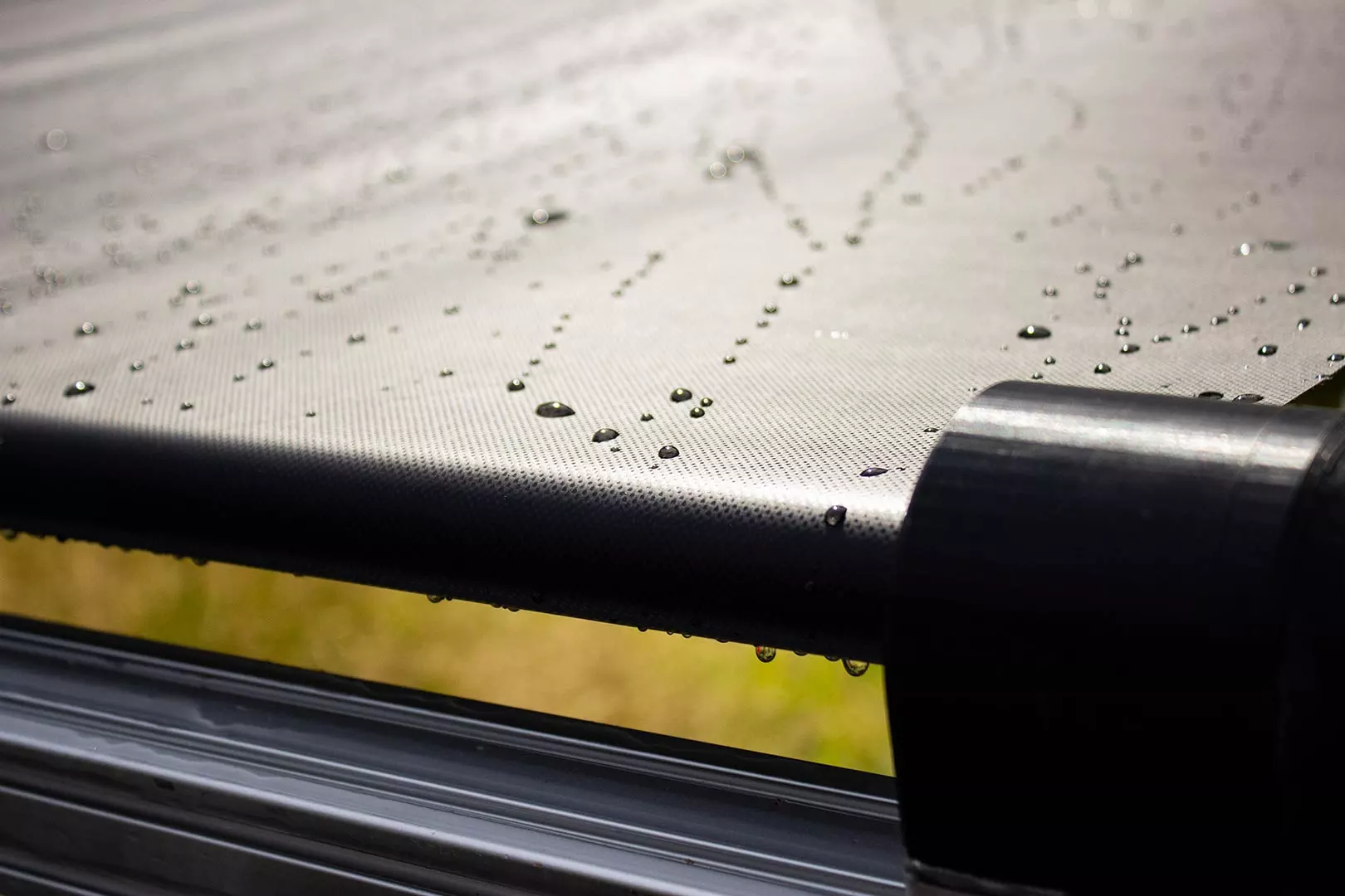 Nomad uses a waterproof fabric for protection in rain and snow