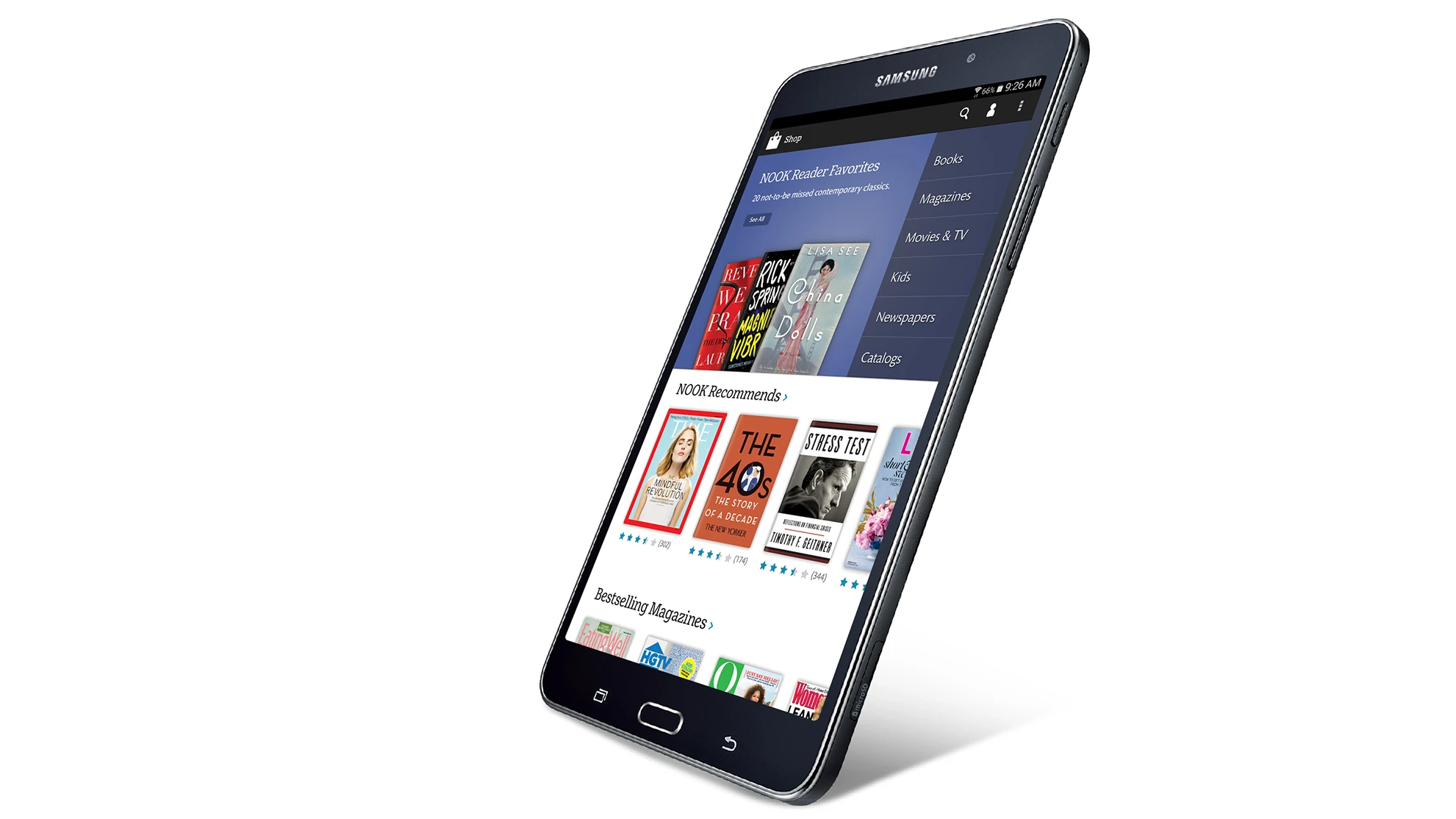 Today the Nook line of tablets only lives on as a modded Samsung Galaxy Tab 4