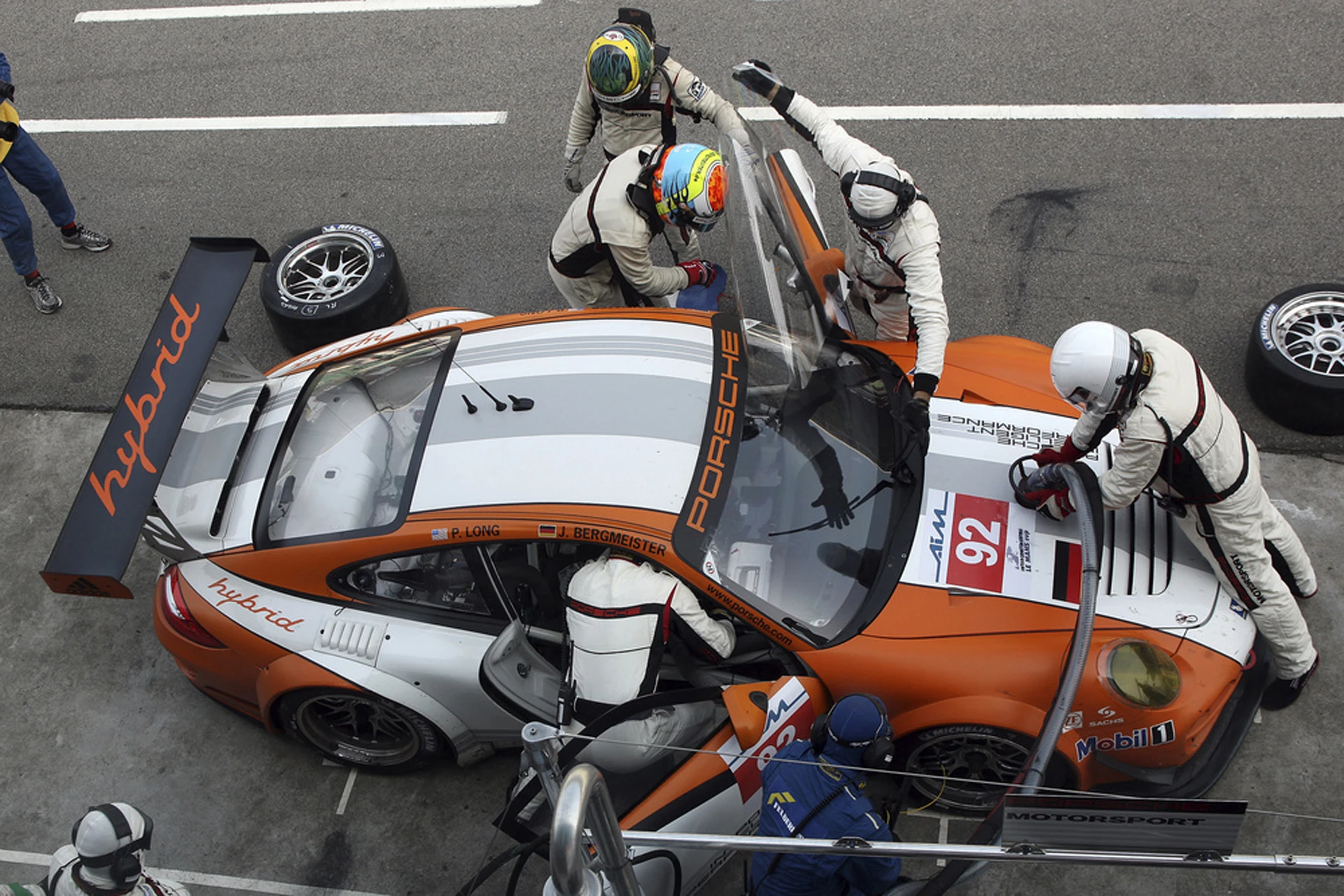 The 911 GT3 R Hybrid in Zuhai last week.