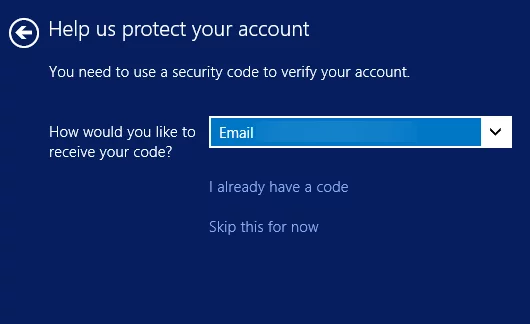 You will need to get a security code sent to your email or text to your smartphone